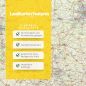Mobile Preview: Eigenschaften Sachsen-Anhalt Straßenkarte PLZ 5-stellig (105x136 cm) pinnbare Wandkarte