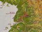 Preview: Detailansicht der Reliefkarte von Korea