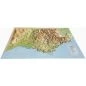Preview: La Provence-Alpes-Cotes d'Azur als Reliefkarte