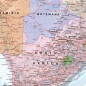 Preview: Detailansicht der politischen Landkarte von Afrika