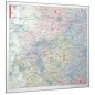 Preview: Die Nordrhein-Westfalen Postleitzahlenkarte PLZ 5-stellig (152x150 cm) gerahmt