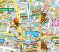 Preview: Detailansicht des Bezirks Friedrichshain-Kreuzberg als Stadplan