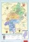 Preview: Schulwandkarte von Hessen mit einem politischem Kartenbild