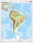Preview: Physische Schulwandkarte von Südamerika