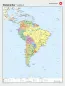 Preview: Politische Schulwandkarte von Südamerika