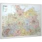 Mobile Preview: Die PLZ- und Verwaltungskarte von Norddeutschland 150x110 cm gerahmt