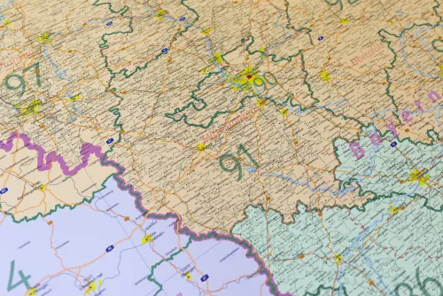 PLZ Region 91 im Detail