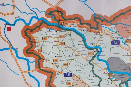 Postleitzahlenregion an der Grenze von den Niederlanden (Deutsche Seite)