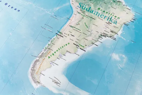 Südamerika in der Detailansicht