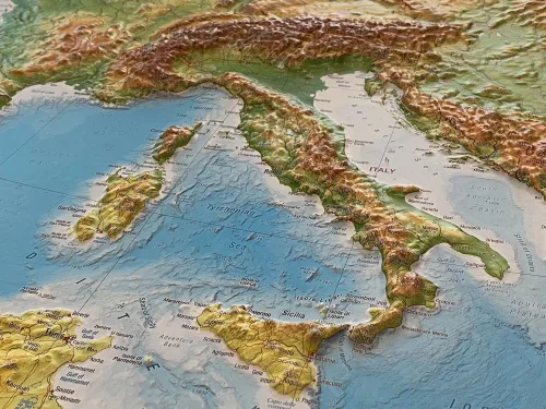 Detailansicht von der Region Palermo