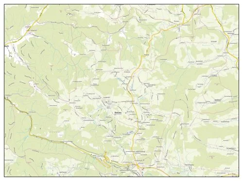 Topografische Karte von der Gemeinde Breitenau