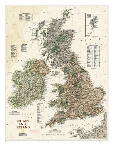 Landkarte von Großbritannien und Irland