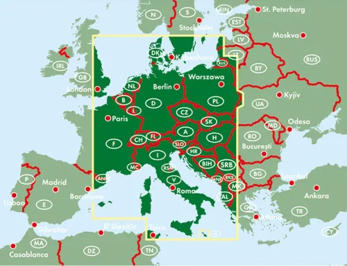 Länderdetails der Straßenkarte