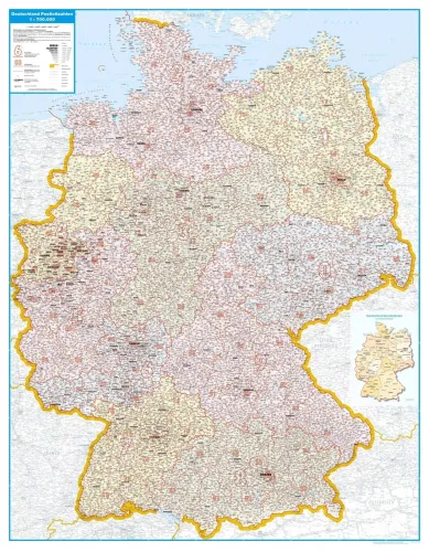 Postleitzahlenkarte von Deutschland