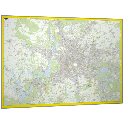 Stadtplan von Berlin als Landkarten Board