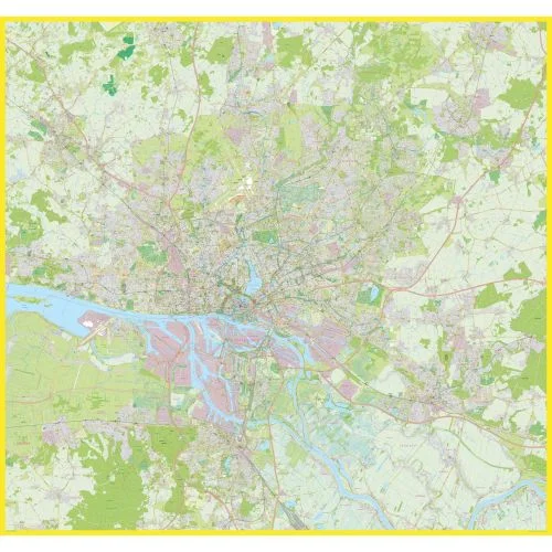 Der Pharus Stadtplan von Hamburg