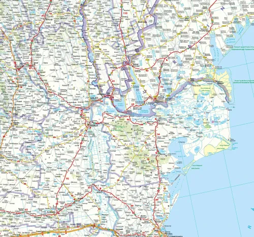 Detailansicht der Straßenkarte