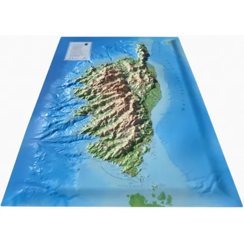 3D Reliefkarte von Korsika