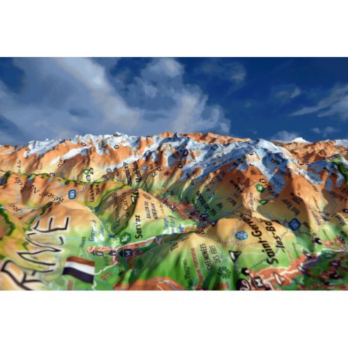 Ansicht der 3D Reliefkarte