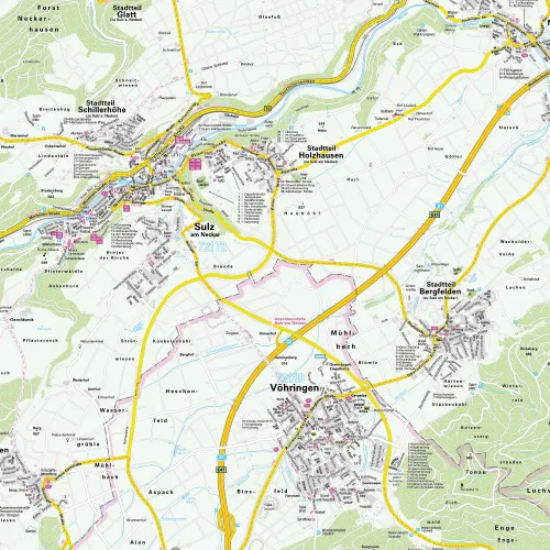 Beispielbild - Postleitzahlenkarte 14199 im Detail