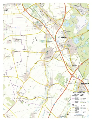 Gemeinde Erftstadt als Landkarte