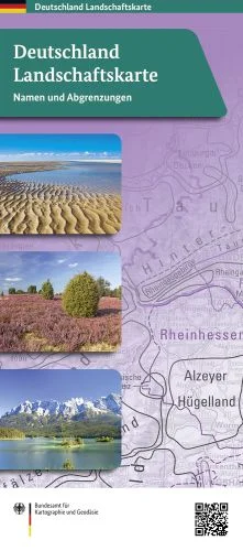 Gefalzte Landkarte von Deutschland