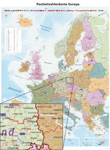 Preview: Detailansicht einer Region aus der PLZ-Karte