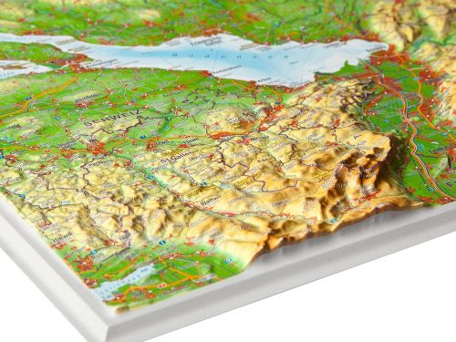 Schweiz / St. Gallen auf der Reliefkarte