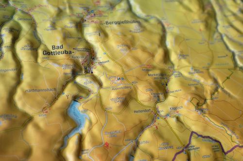 Hellendorf auf der Reliefkarte im Detail