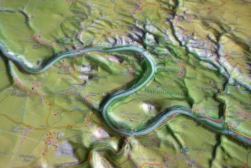 Sächsische Schweiz Nationalpark Relief