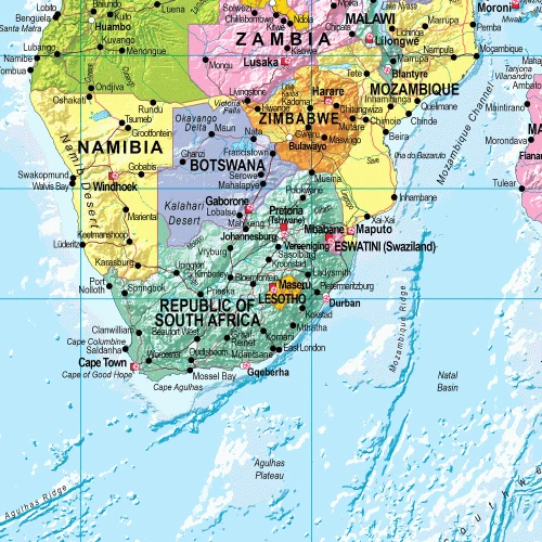 Detailansicht der Landkarte
