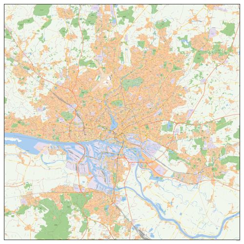 Stadtplan Hamburg mit Postleitzahlen
