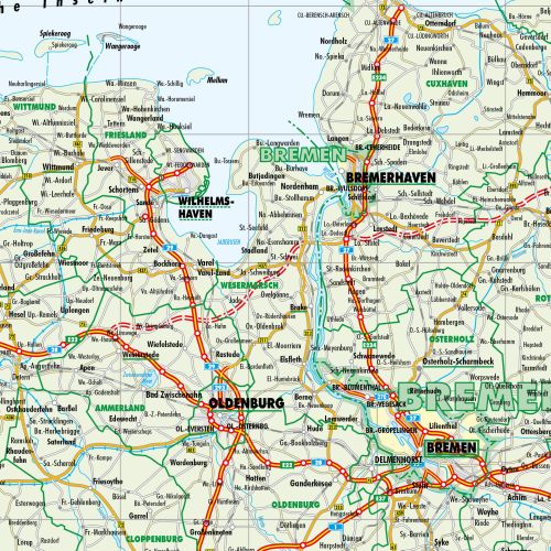 Preview: Detailansicht der Verwaltungskarte von Deutschland