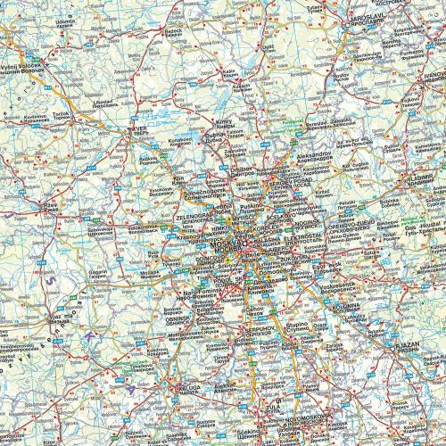 Preview: Detailansicht der Straßenkarte von Osteuropa