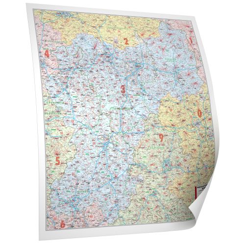 Postleitzahl Region 3 als Landkarte