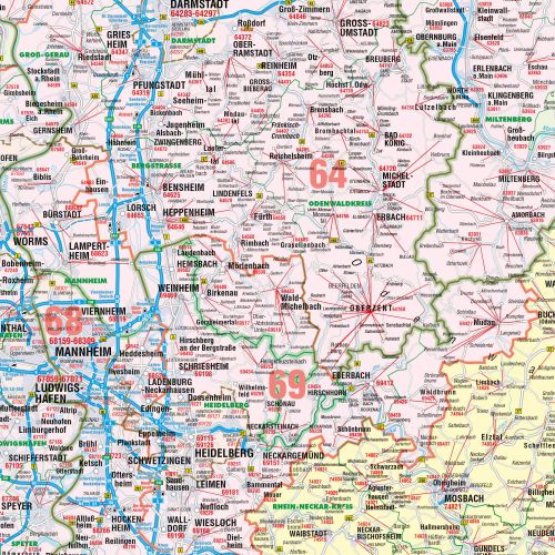 Preview: Detailansicht der Postleitzone 6