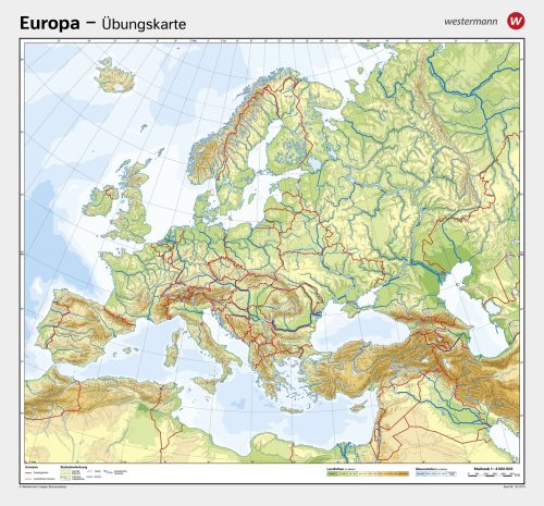 Preview: Die stumme Karte von Europa für Schulen und Universitäten