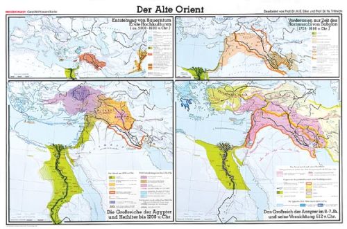 Der alte Orient - Schulwandkarte von Westermann