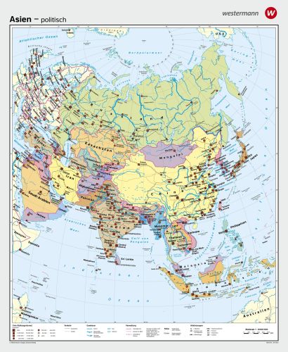 Preview: Politische Asienkarte