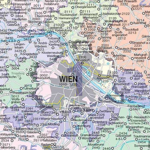 Preview: Postleitzahlenregion von Wien