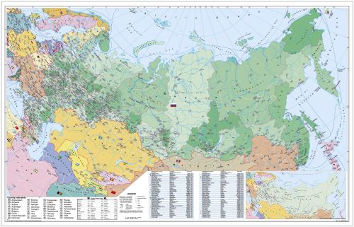 Postleitzahlenkarte von Russland