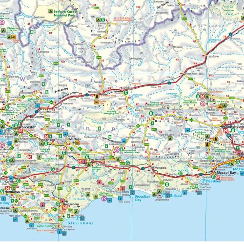 Preview: Detailansicht der Straßenkarte von Südafrika