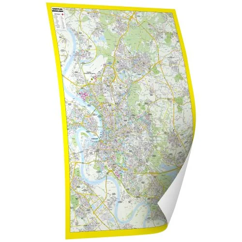 Der Stadtplan von Düsseldorf als Poster