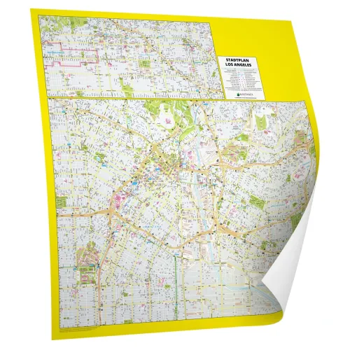 Der Stadtplan Los Angeles Poster Papierkarte