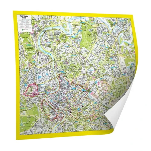 Der Stadtplan Rom Poster Papierkarte