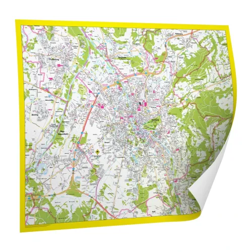 Der Stadtplan Salzburg Papierkarte