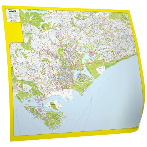 Der Stadtplan Singapur Papierkarte