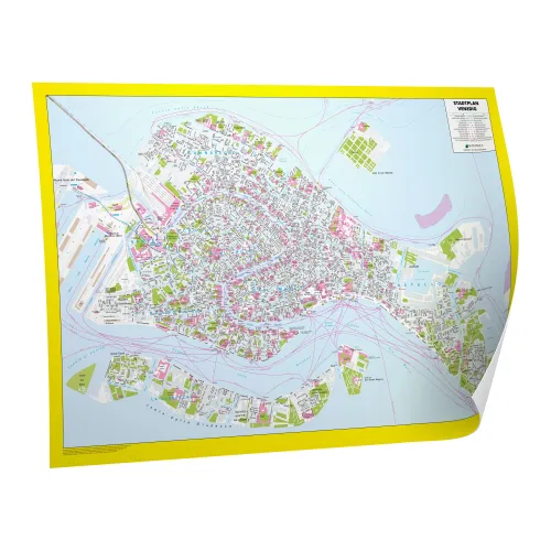 Der Stadtplan Venedig Papierkarte