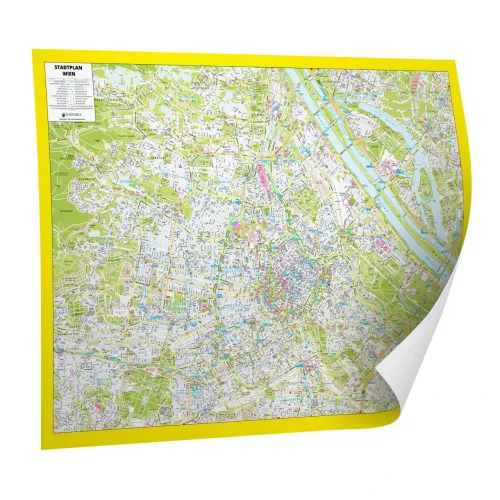 Der Stadtplan Wien Poster Papierkarte
