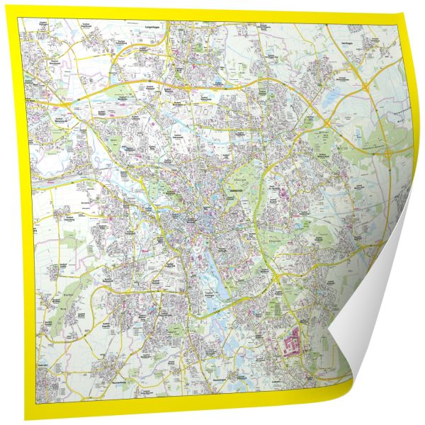 Der Stadtplan Hannover als Poster